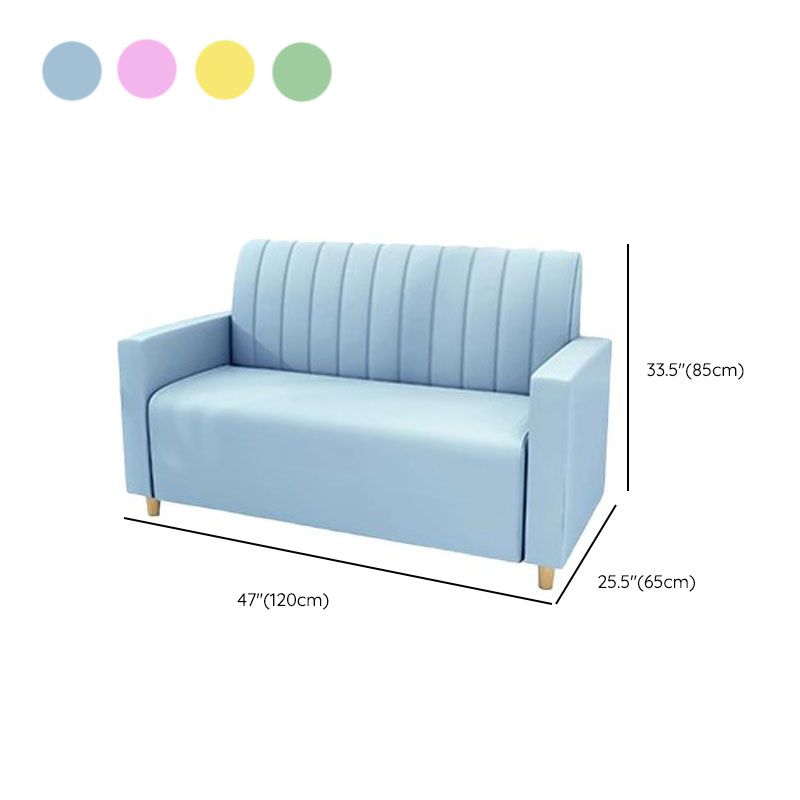 Modern Simple Style Single Sided Booth with Armrest and Foam Upholstery