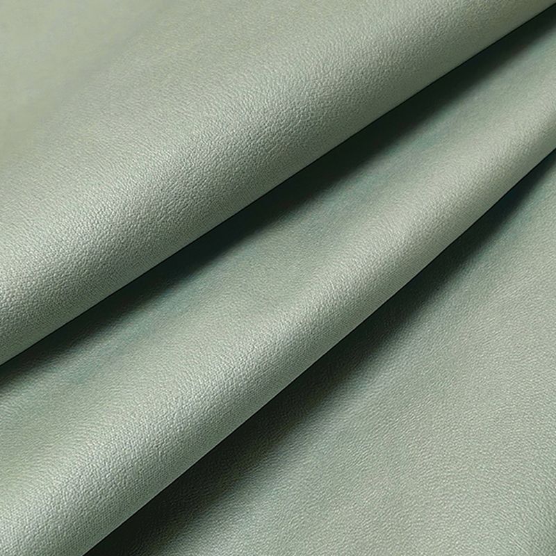 Synthetic Leather Convertible Sofa in Grey/Light Blue/Light Green with Arm