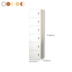Elegant Locking Wood Filing Cabinet with Shelves & Smooth Casters