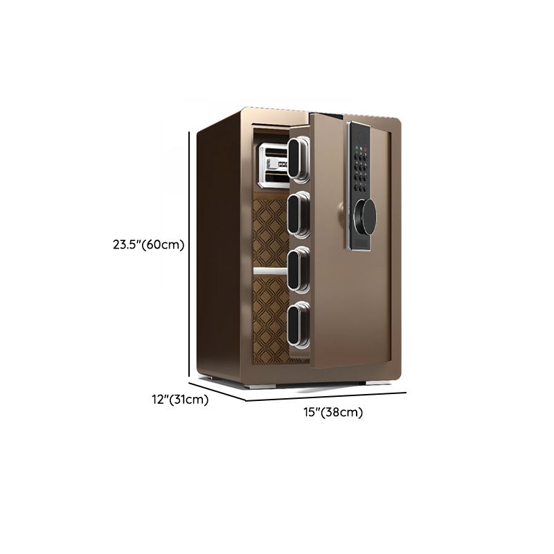 Steel Security Safe with Battery, Pry Resistant, Lockable with Keys and Interior Lining