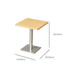 Veneer Dining Table with Pedestal Base, Heatproof, Seating for 4/2-seater/Seats 3