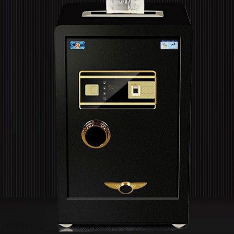 Steel Security Safe with Battery, Pry Resistant, Lockable with Keys and Interior