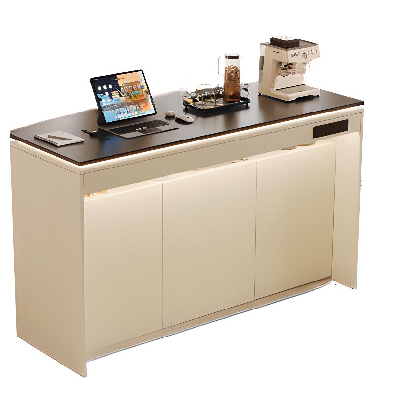 Auburn Slate Pub Table with Unmovable Pedestal Base