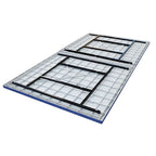 Indoor Ping Pong Table with Dark Blue Synthetic Laminate Top and Included Table Tennis Paddle