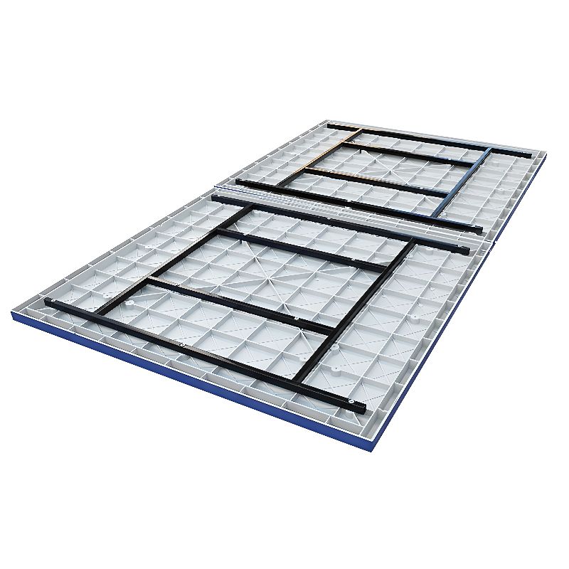 Indoor Ping Pong Table with Dark Blue Synthetic Laminate Top and Included Table Tennis Paddle