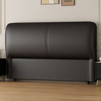 Trendy Panel Headboard in Natural Wood with No Distressing, Rectangle Shape for King/Queen/Full Bed, Sponge Upholstery Fill, Standard Height