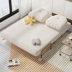 Simple Sleeper Futon with Pillow Back, Single Seat/2 Seater, Square Arm, Pillow, Stitch-tufted, Twin Size/Full Size/Twin XL Size