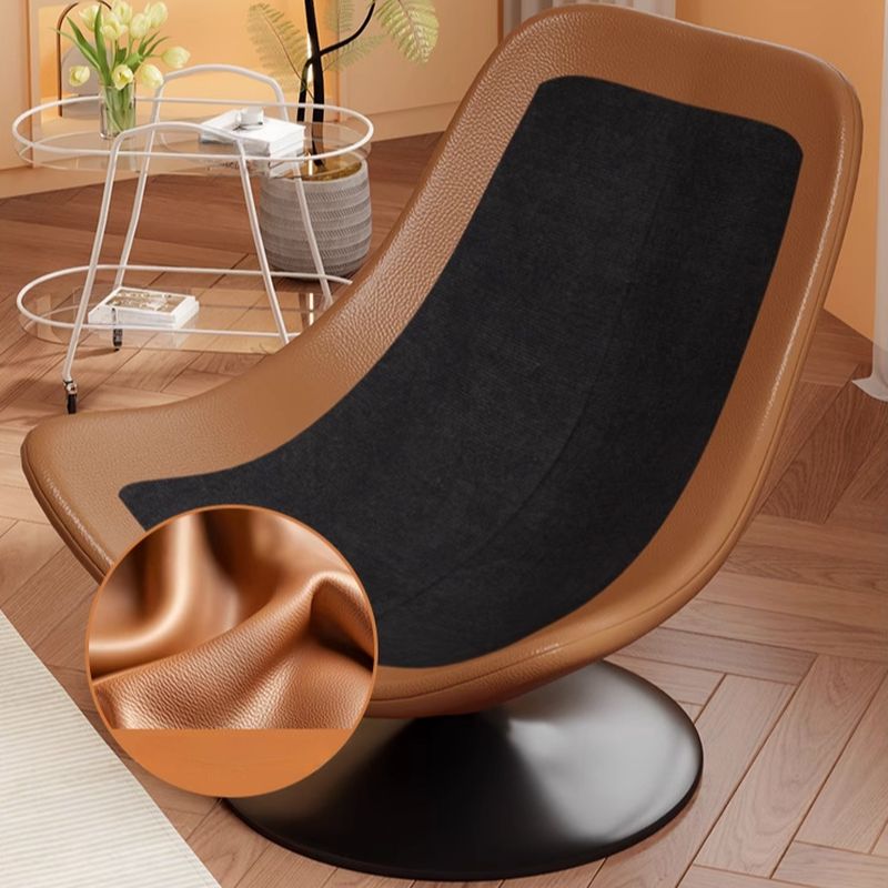 Art Deco Abstract Side Chair with Sewn Pillow Back, Rotatable, Decorative-stitched, and Reclining