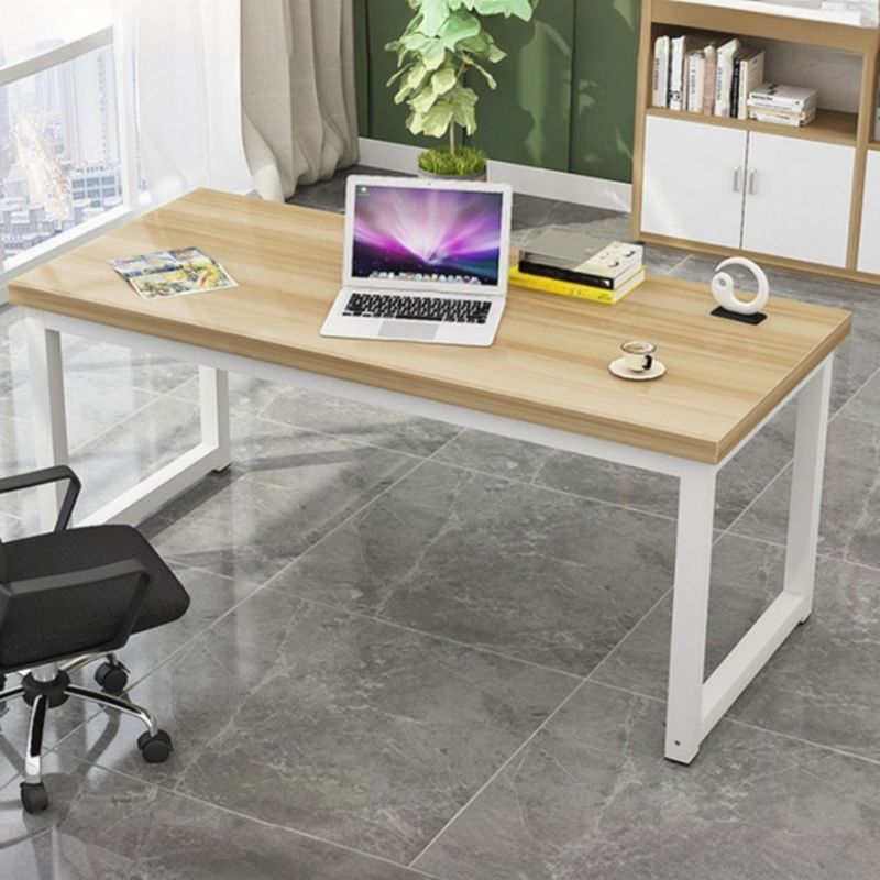 Modern Rectangular Laminate Writing Table in Unfinished Color