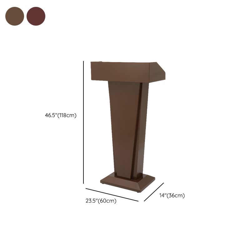 Metal Mobile Full Podium with Storage and Rollers