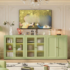 Vertical Alloy Organizing Shelf with 1 Cabinet and 3-Shelf, Closed Back