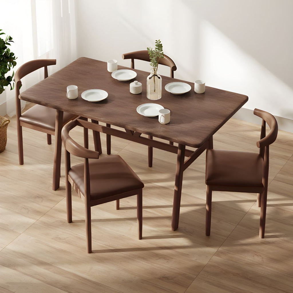 Modern Simple Household Standard Tableware Rectangular Kitchen Tableware 4 Legs Table