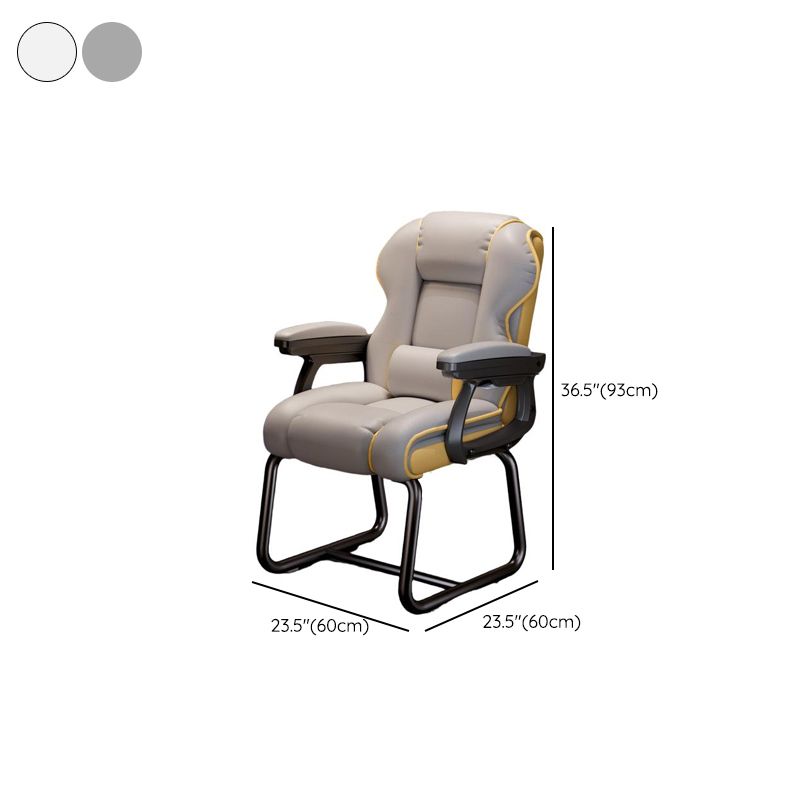 Simple Office Chairs in Midnight Black/Cream/Rose with Armrest, Metal Frame, Ergonomic Design, Adjustable Back Angle, and Headrest
