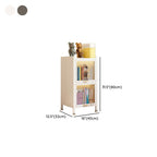 Metal Organizer Shelf with 4/5/3 Shelves, Vertical/Lateral Filing Orientation, Lucite Door, Closed Back