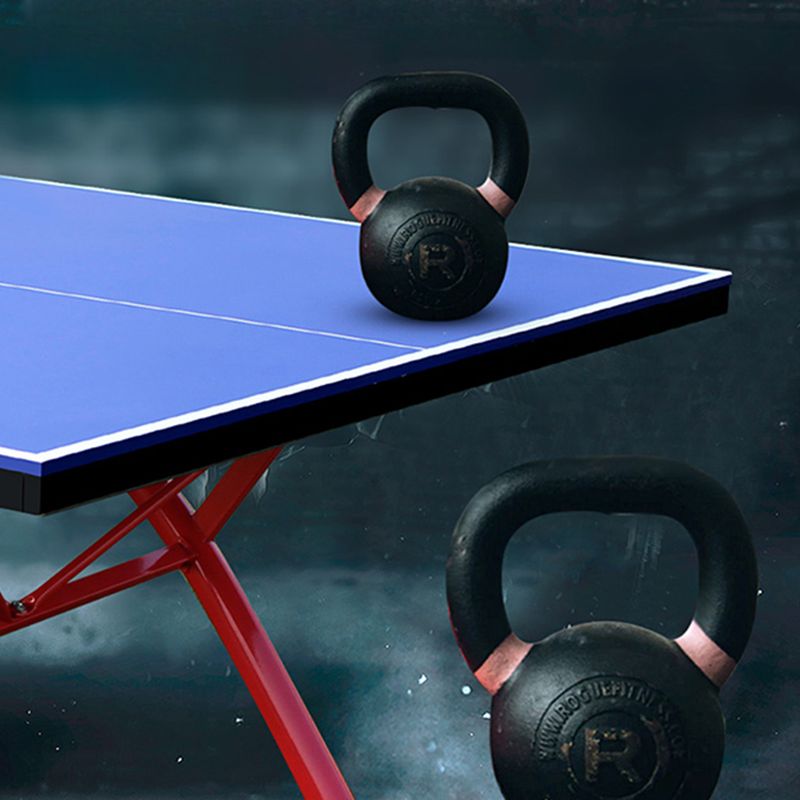 Versatile Ping Pong Table with Synthetic Laminate Top in Ink/Dark Blue/Emerald Green, Includes Paddle for Indoor and Outdoor Use