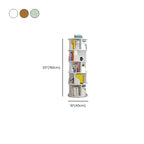 Barrister Bookcase with 6-Shelf/7 Shelves/5-Shelf, Lumber Frame, Vertical or Horizontal, Closed Back