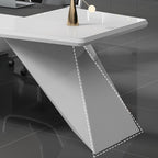 Watertight White Cabinet with 2 Drawers, Stump Base, 1 Exterior Shelf, Cable Management, and Cooling Hole