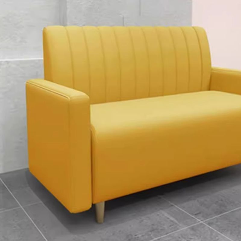 Modern Simple Style Single Sided Booth with Armrest and Foam Upholstery