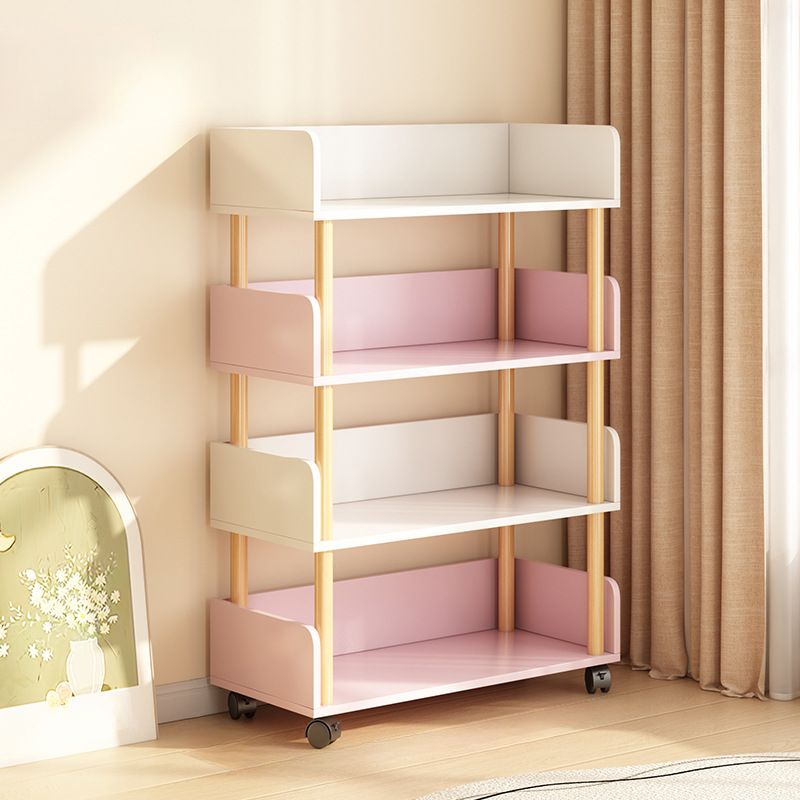 Composite Wood Vertical Organizer Shelf with 4/5/3 Shelves and Open Back