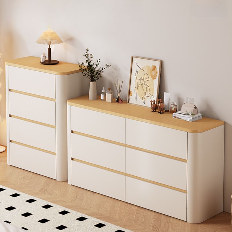 Casual Composite Wood Console Dresser/Bachelor Chest with 8/6/4 Drawers in Horizontal/Vertical Orientation