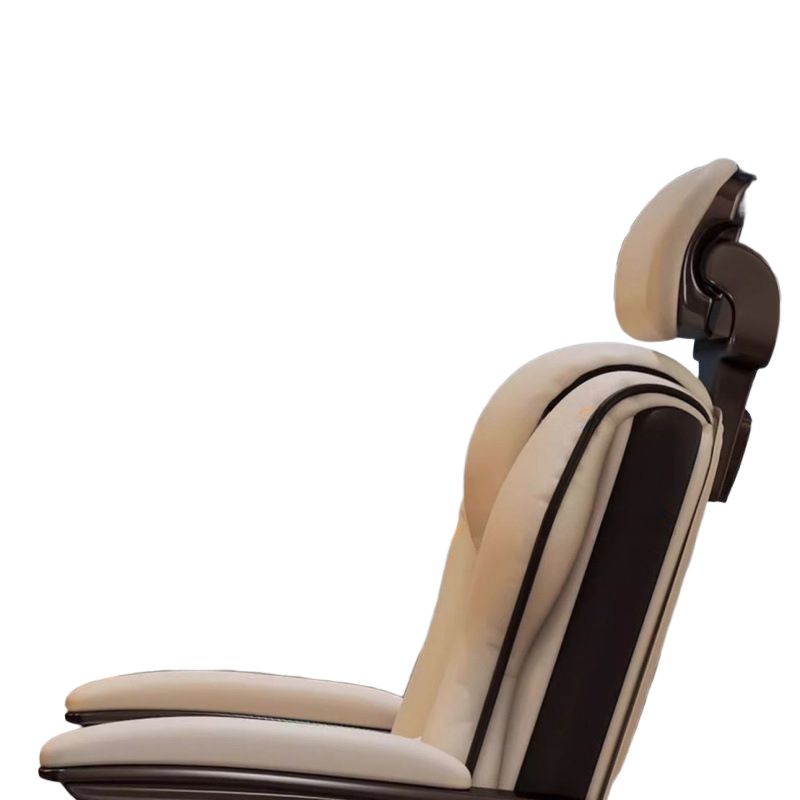 Simple Office Chairs in Midnight Black/Cream/Rose with Armrest, Metal Frame, Ergonomic Design, Adjustable Back Angle, and Headrest