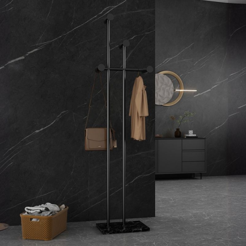 Contemporary Alloy Coat Rack with Metal Hook