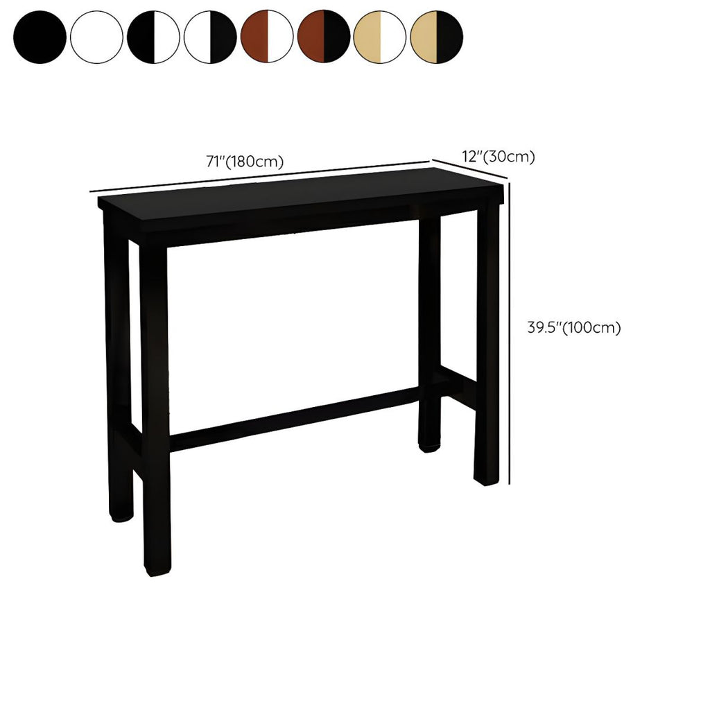 Sleek Modern Armless Bar Stool Set with Footrest - Stylish Seating for Your Home Bar