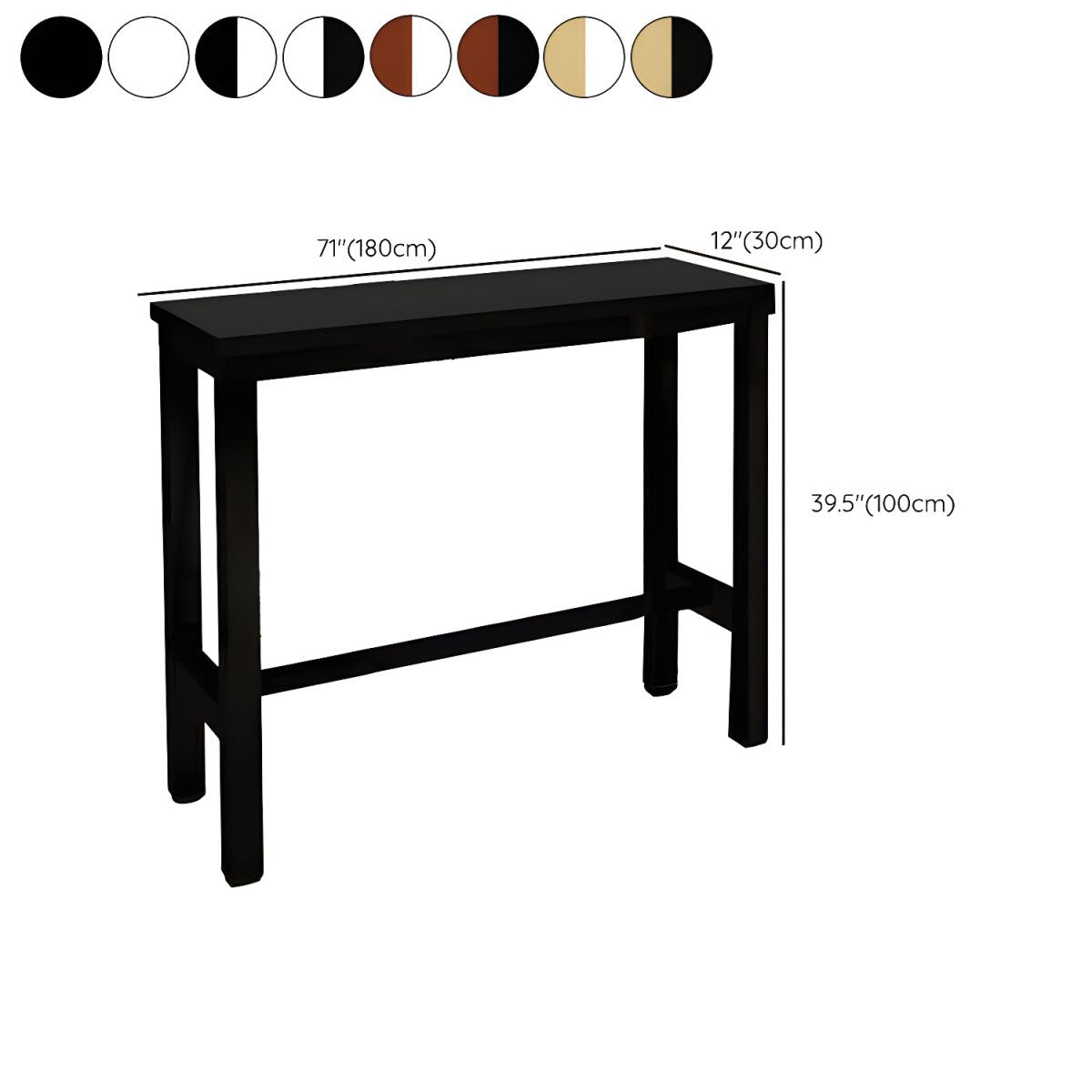 Sleek Modern Armless Bar Stool Set with Footrest - Stylish Seating for Your Home Bar