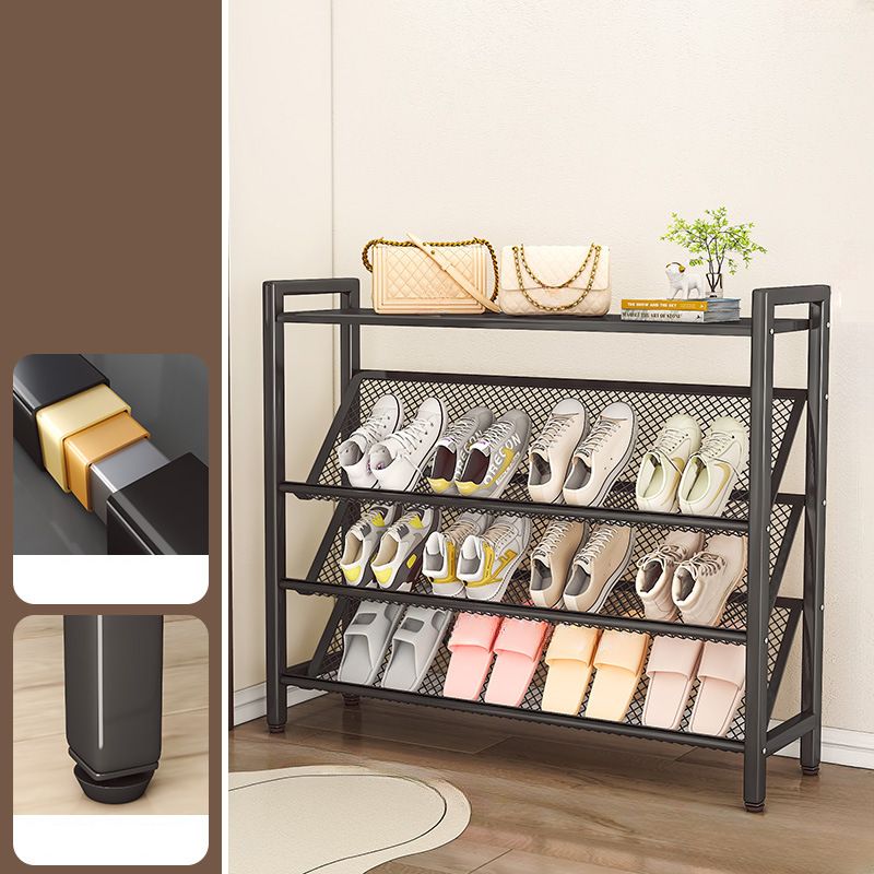 Modern Steel Shoe Shelf with 5 Tiers/4 Tiers/3 Tiers and Unattached Shelf