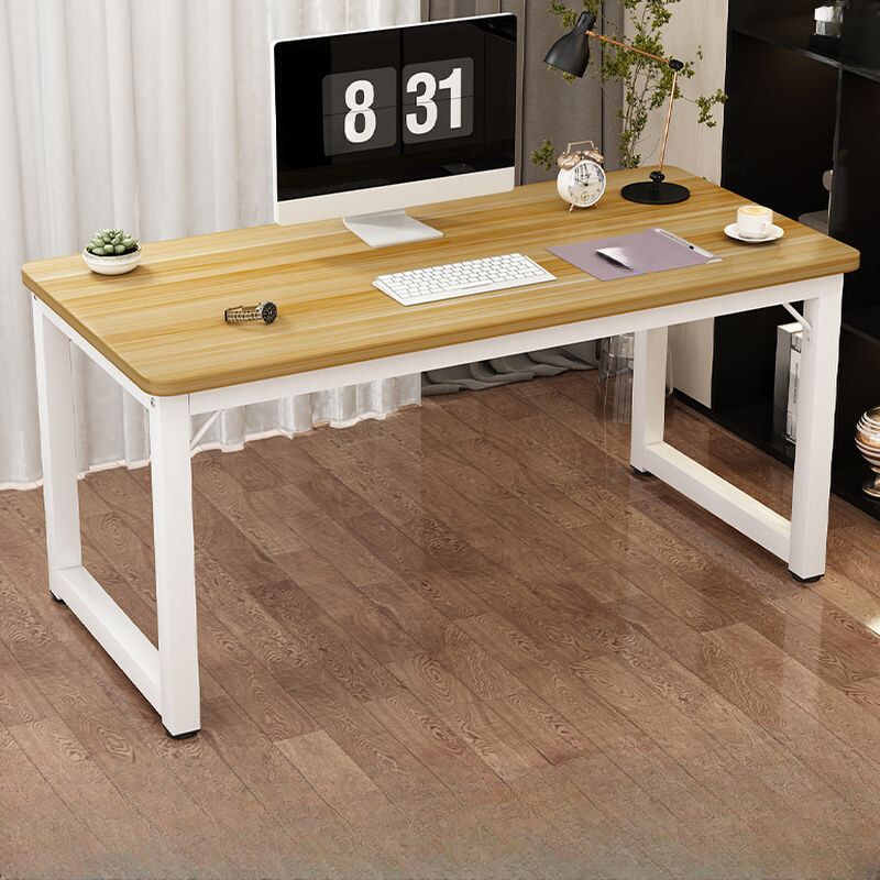 Casual Adjustable Writing Desk with Scratch-proof Sleigh Base in Ink/Light Gray/Sepia, Unattached Installation and Caster Options