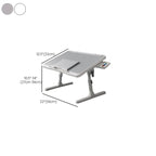 Trendy Engineered Wood Computer Stand with Flexible Height, Compartment, and Ergonomic Tilt