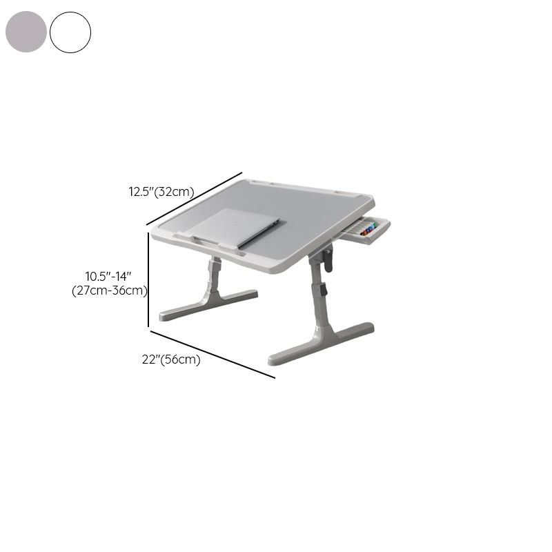 Trendy Engineered Wood Computer Stand with Flexible Height, Compartment, and Ergonomic Tilt