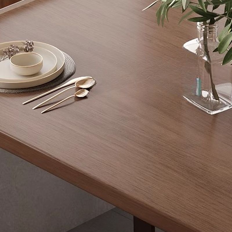 Simplistic Solid Wood Rectangle Table with Eased Edge, No Seating, and Assembly Required