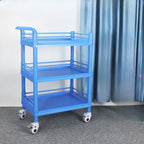 Modern Plastic Tool Utility Cart All Ages with 3 Shelves/2 Tiers