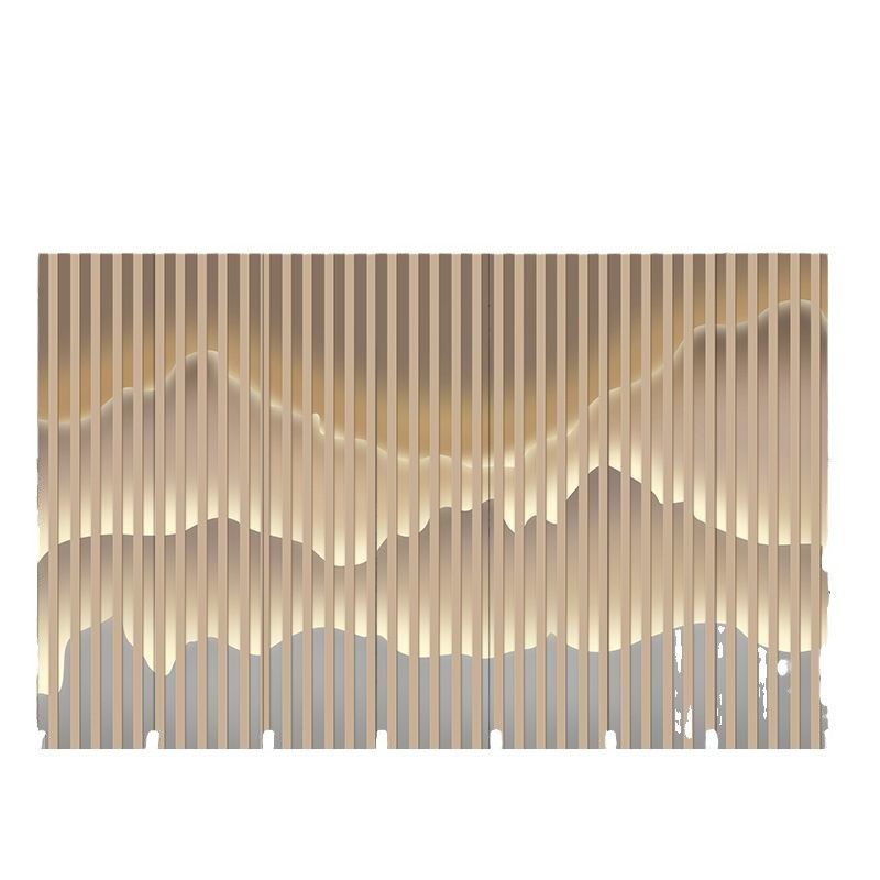 Modern Indoor Opaque Fold Away Temporary Wall Panels with 7 Panels, Double Sided Print, and Flaxen Screen Material
