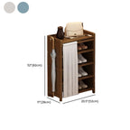 Art Deco Bambusa Rectangle Shoe Rack with 7 Shelves/6 Shelves/5 Shelves, Floor Mounted for 11-20 Pairs/1-10 Pairs/21-30 Pairs in Drawing Room