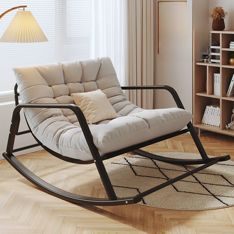 Stylish Upholstered Rocking Chair with Removable Cushions fits Women's Range-even Less