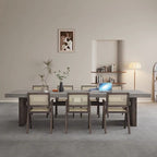 Modern Rectangular Pine Wood Gray Conference Desk
