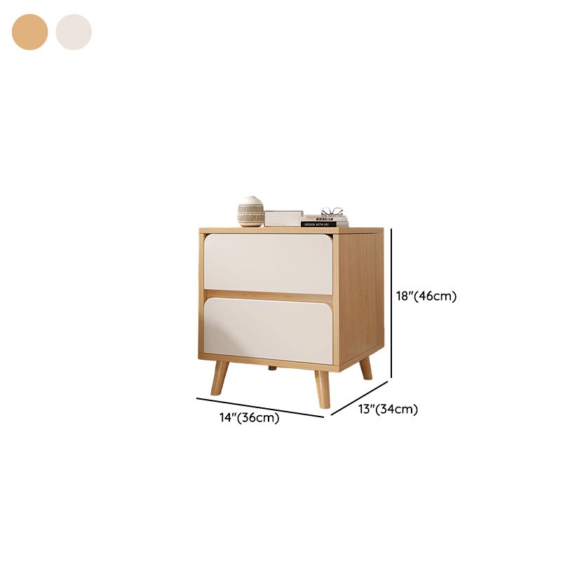 Modish Laminate Nightstand With Drawer Organization