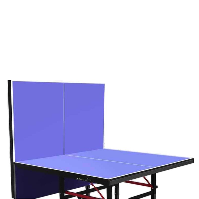 Indoor Ping Pong Table with Synthetic Laminate Top in Ink/Cerulean/Olive Green and Included Table Tennis Paddle