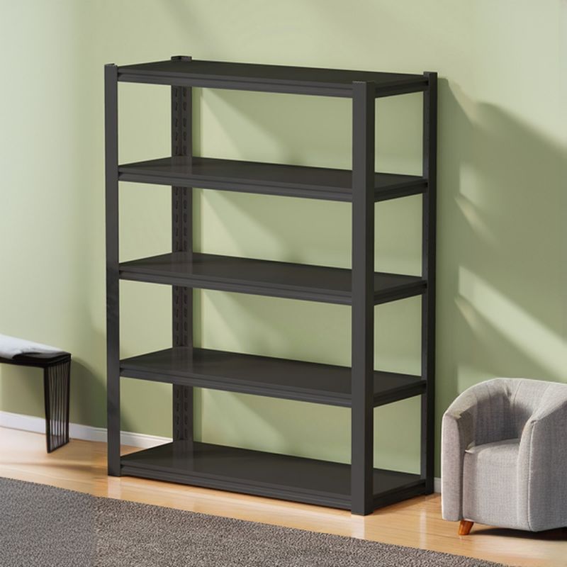 Steel Vertical Barrister Bookcase with 5-Shelf/6-Shelf and Open Back