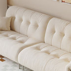 Modish Solid Color Stain Resistant Standard Sofa/Loveseat for 3-seater/4-seater/5 Person