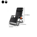 Solid Color Arm Recliner in Midnight Black with Alloy Frame, Standard Base, Locking Back Angle, Cupholder, and Removable Back