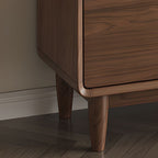 Caramel Casual Composite Wood Combo Dresser with 3 Drawers, Hutch, 3 Interior Shelves, Horizontal/Vertical