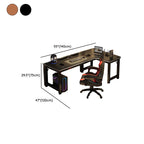 Minimalist L-Shape Desk with Odor Resistant H-Shape Base, Independent Structure, Wire Management, and Engineered Wood Top