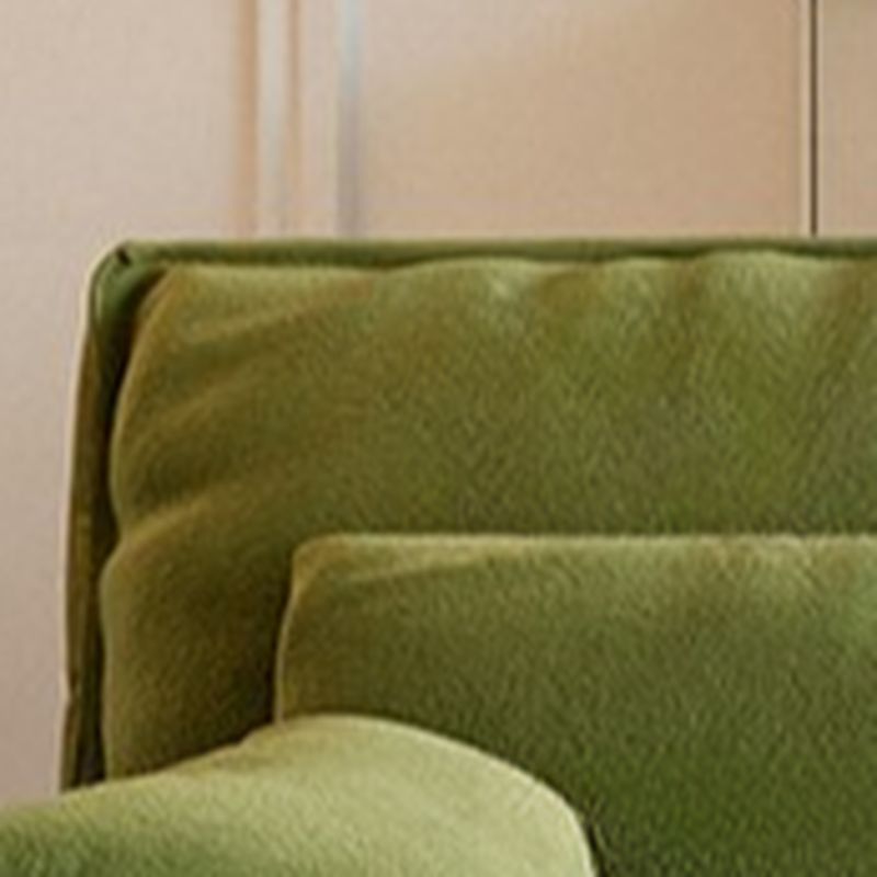 Modish Solid Color Stain Resistant Standard Sofa in Emerald Green, 4-seater/3-seater/for 2 with 2 Pillows
