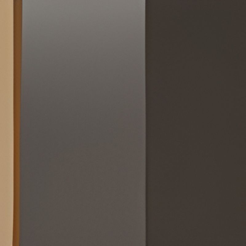 Modern Rectangular Height-Adjustable Laminate Desk in Midnight Black/Chalk/Light Brown with Cable Management and Hand-Operated Office Computer Desk