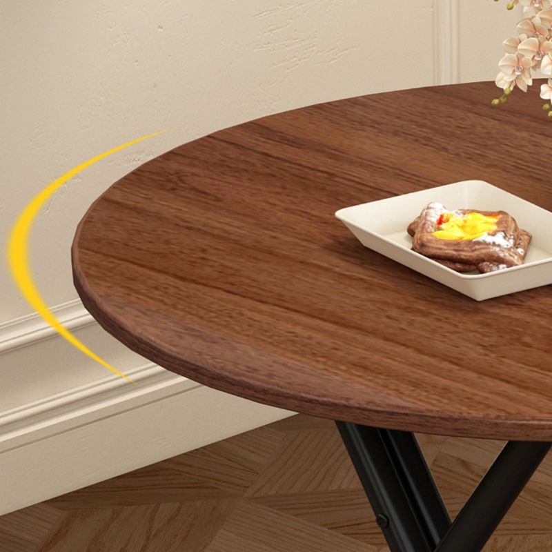 Laminate Dining Table with Crossed Legs, Foldable Square Design for 2-Seater, Anti-Fouling