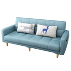 Square Arm Modern Storage Sofa with Biscuit Back Convertible Sofa for Living Room