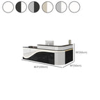 L-Shape Desk with 1 Cabinet, Hutch, Keyboard Tray, Cable Management, Desk Return, Filing Cabinet, and 1 Drawer Pedestal